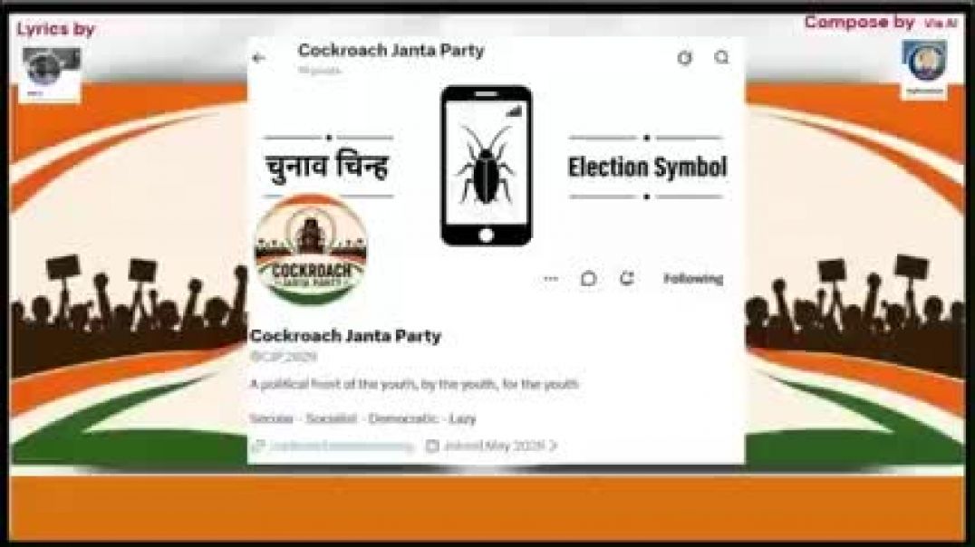 ⁣Campaign song of कॉकरोच Janta पार्टी _ @CockroachJantaParty _ Hindi Version_Low
