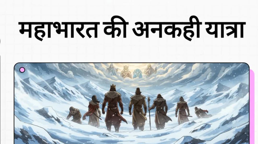 ⁣Mahabharat yuddh ke bad Pandav Barf Mein Kyon Gale