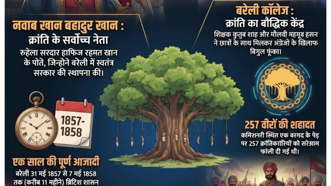 ⁣⁣Bareilly Ka Vidroh 🔥 | Khan Bahadur Khan Ka Sangharsh 🇮🇳 | 1857 Revolution #shorts