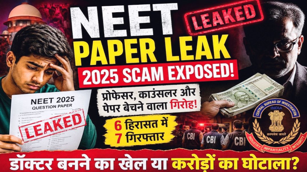⁣NEET Paper Leak 2025 | डॉक्टर बनने का खेल या करोड़ों का घोटाला? | CBI Investigation Exposed