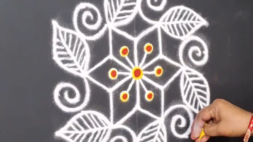 ⁣New Trending Rangoli Design 2026 🎨 Easy & Beautiful Muggulu Art ✨ #shorts