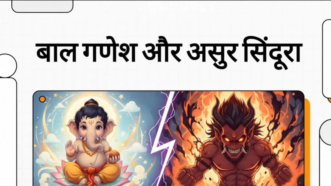 ⁣Bal Ganesh aur asur sindura