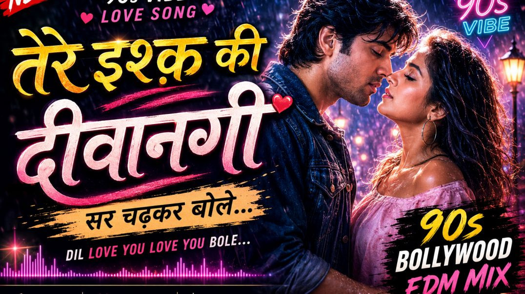 ⁣तेरे इश्क का जादू ❤️ | Dil Ding Dang Bole 🔥 | New Bollywood Love Song 2026। Aashu dj mix