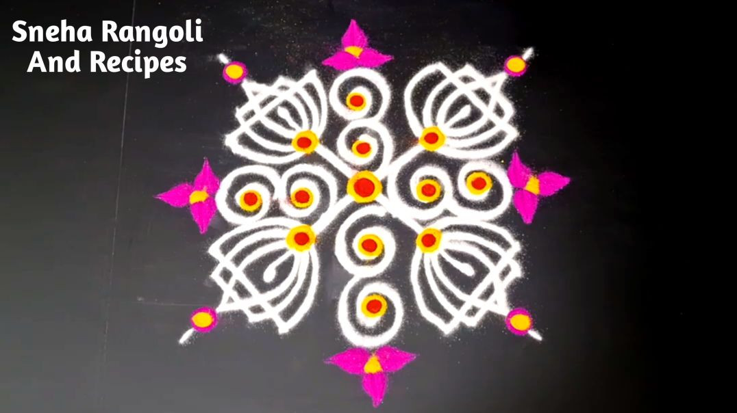 ⁣Beautiful Creative Rangoli Design 2026 🌸 Easy & Unique Muggulu ✨ #shorts