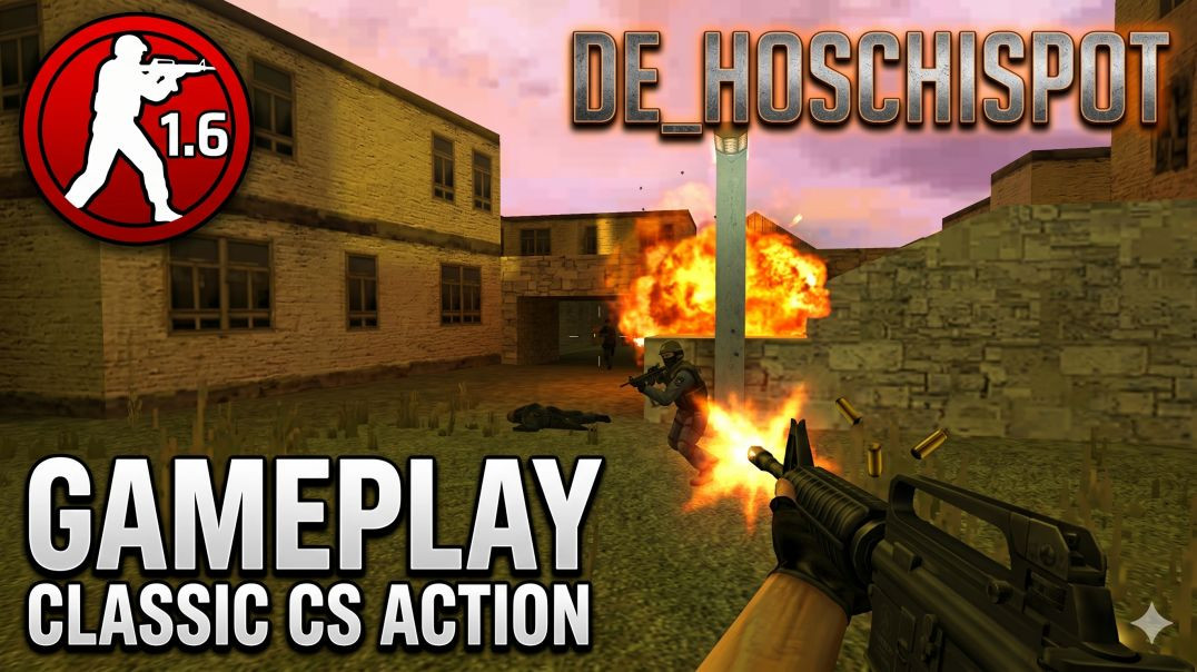 ⁣Counter Strike 1.6 | de_hoschispot Intense Gameplay