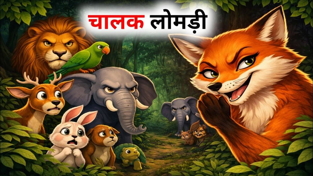 ⁣चालक लोमड़ी | Chalak Lomdi | Moral Stories | Animal Story | New New Kahani |