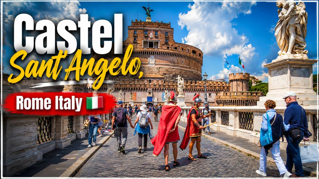 ⁣रोम इटली 🇮🇹 - ये है रोम शहर का Castel Sant'Angelo.