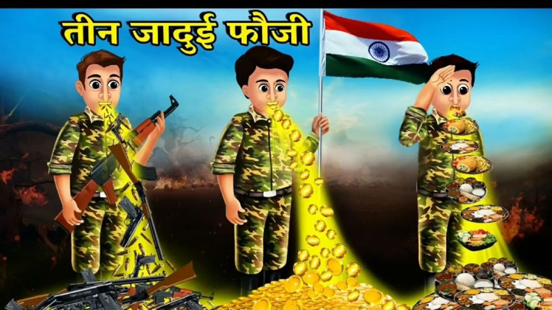 3 जादुई फौजी।हिंदी कहानियां।मोरल स्टोरी