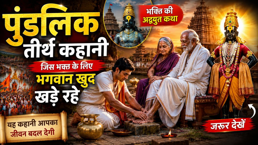 ⁣पुंडलिक तीर्थ की सच्ची कहानी | Dharmik Kahani | Pundalik Tirth Katha | Nikki 9012