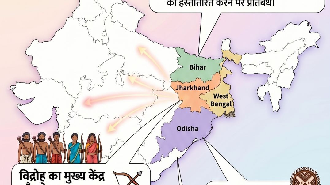 ⁣⁣Santhal Vidroh 1855 🔥 | Adivasi Kranti Ne British Ko Hila Diya 🇮🇳 | #shorts
