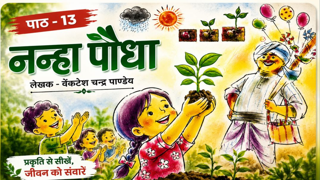 कक्षा -4 पाठ – 13 : नन्हा पौधा लेखक   वेंकटेश चन्द्र पाण्डेय