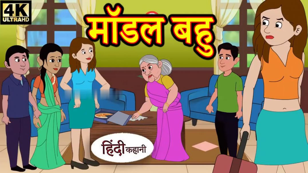 ⁣Kahani मॉडल बहु - Hindi Kahaniya _ Bedtime Moral Stories _ Hindi Fairy Tales _ Funny Story _ Dadimaa