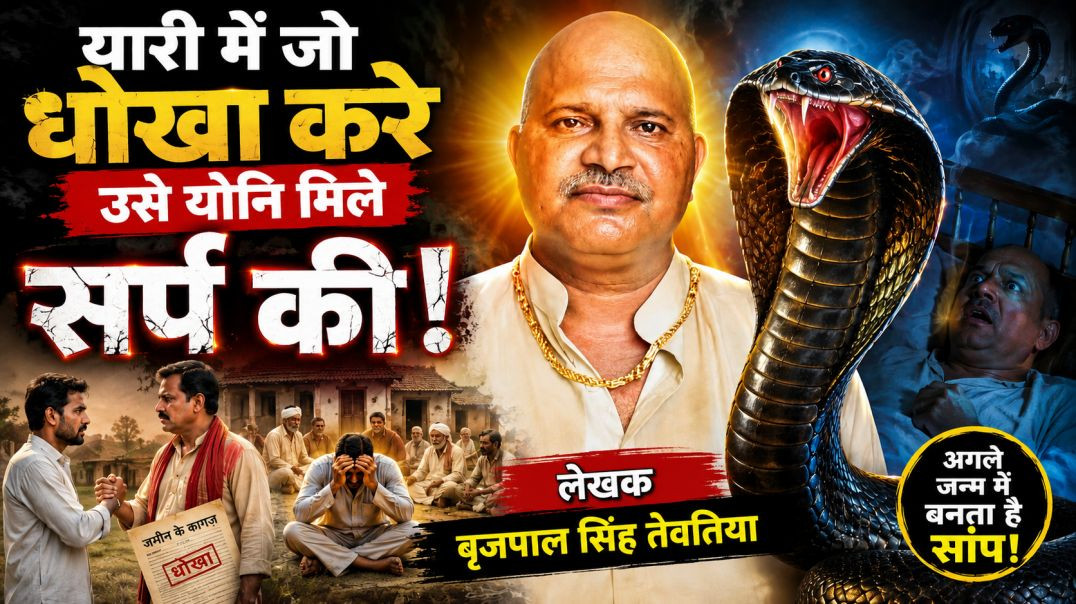 ⁣यारी में धोखा करने वाले को मिलती है सर्प योनि | दर्दनाक कहानी | BP Singh Tevatia | Nikki 9012