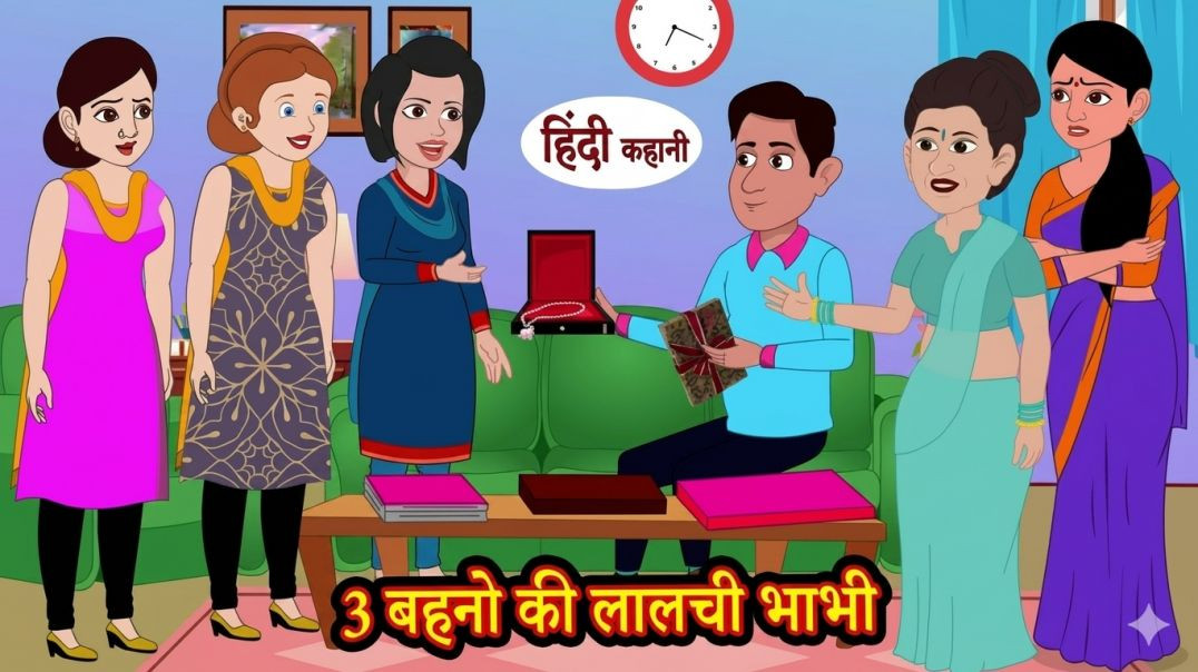 ⁣3 बहनो की लालची भाभी _ Kahaniya in Hindi _ Stories _ Hindi Stories _ Mazedar Kahani _ Funny _ Comedy