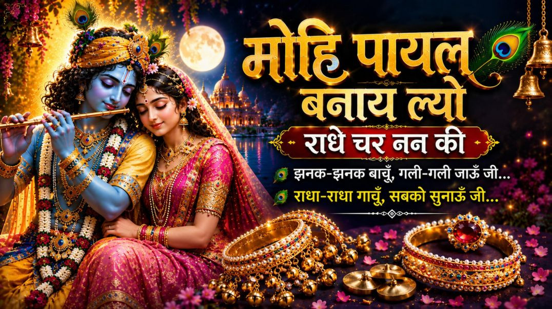 ⁣मोहि पायल बनाय ल्यो /Braj Folk Radha Bhajan /Joyful Devotional Song