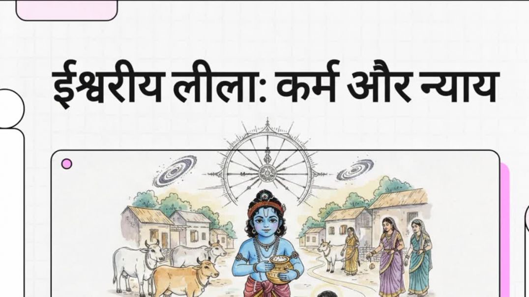 ⁣Ishwari Leela karm aur nyaay