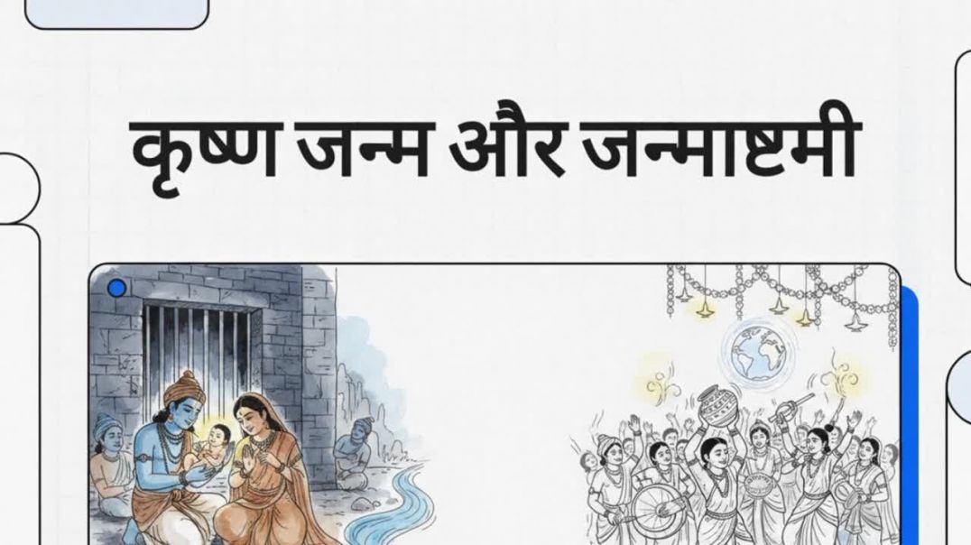 ⁣Krishna janm aur janmashtami