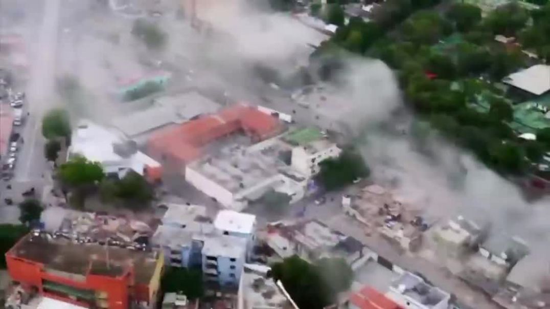 ⁣Venezuela Earthquake aftermath Aerial view