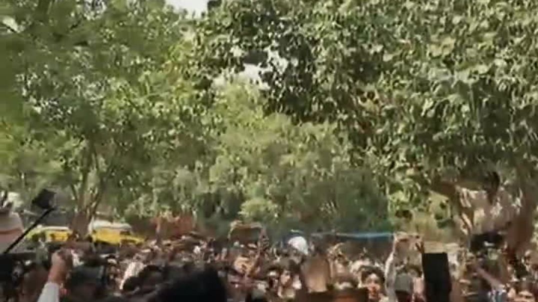 ⁣Azadi slogans at CJP protest