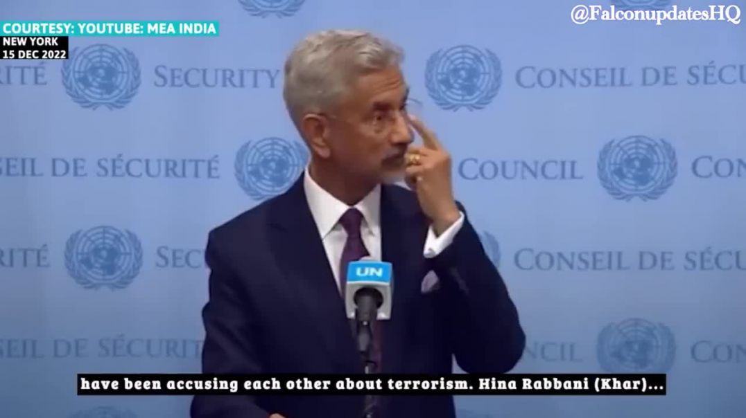 ⁣Dr S Jaishankar school reporter at UNSC over India Pakistan conflict