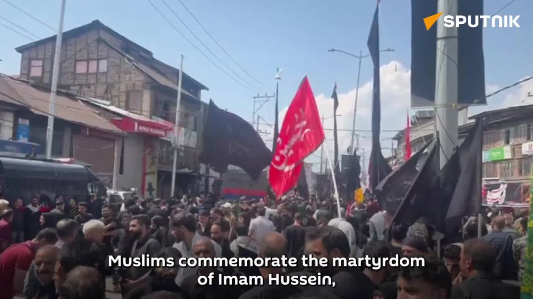 ⁣Kashmir marks Ashura with a powerful show of support for Iran