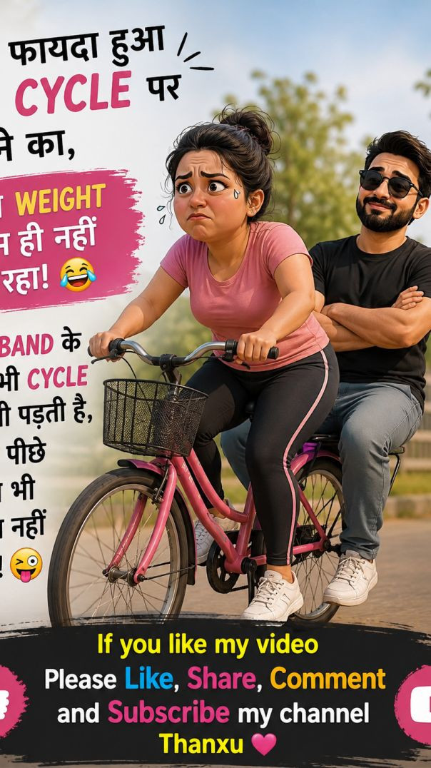 WeightLossJourney #cycleride #funnyreel #husbandwifefun #dailyvlog #fitnessstruggle