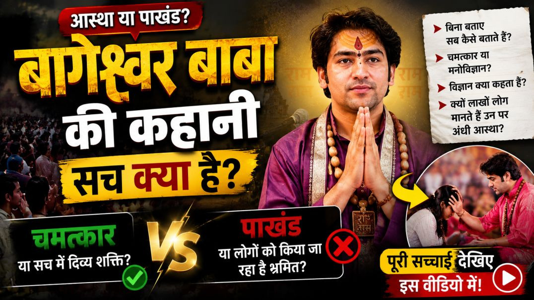 ⁣क्या बागेश्वर बाबा सच में चमत्कार करते हैं या यह केवल आस्था है? | पूरी सच्चाई जानिए