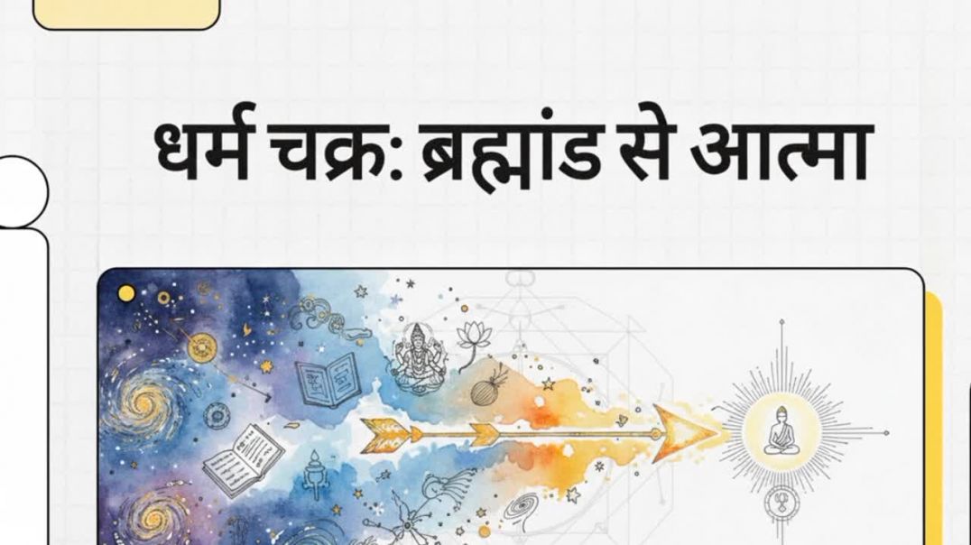 ⁣Dharm chakra brahmand se atma
