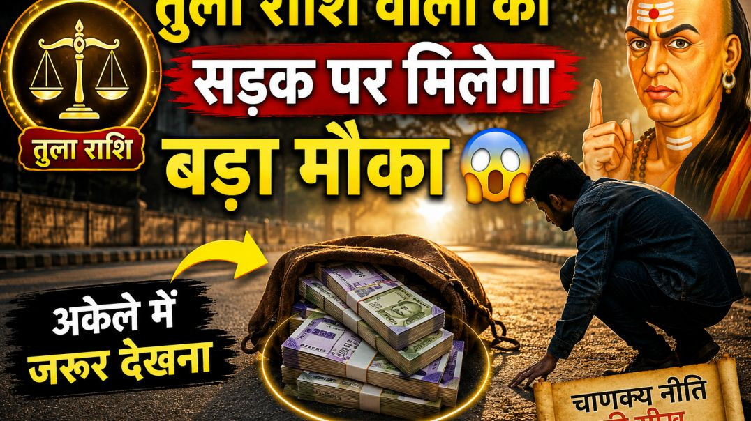 तुला राशि वालों को सड़क पर मिलेगा बड़ा मौका! | चाणक्य नीति की खास सीख ✨