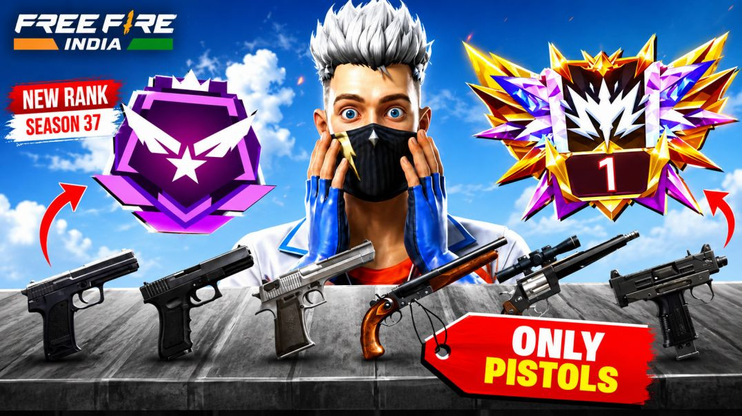 ⁣Pushing Grandmaster Using Only Pistols in CS Rank!😳