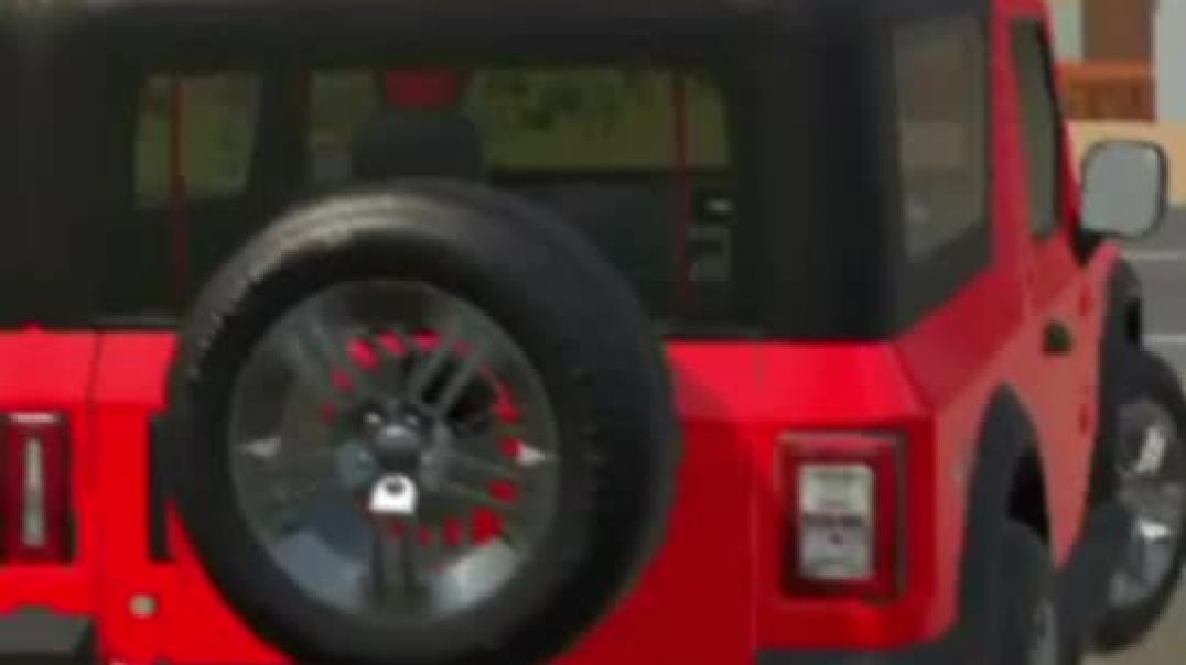 ⁣Indian modified Thar cars heavy driving 3D simulator indonesia game, 👿