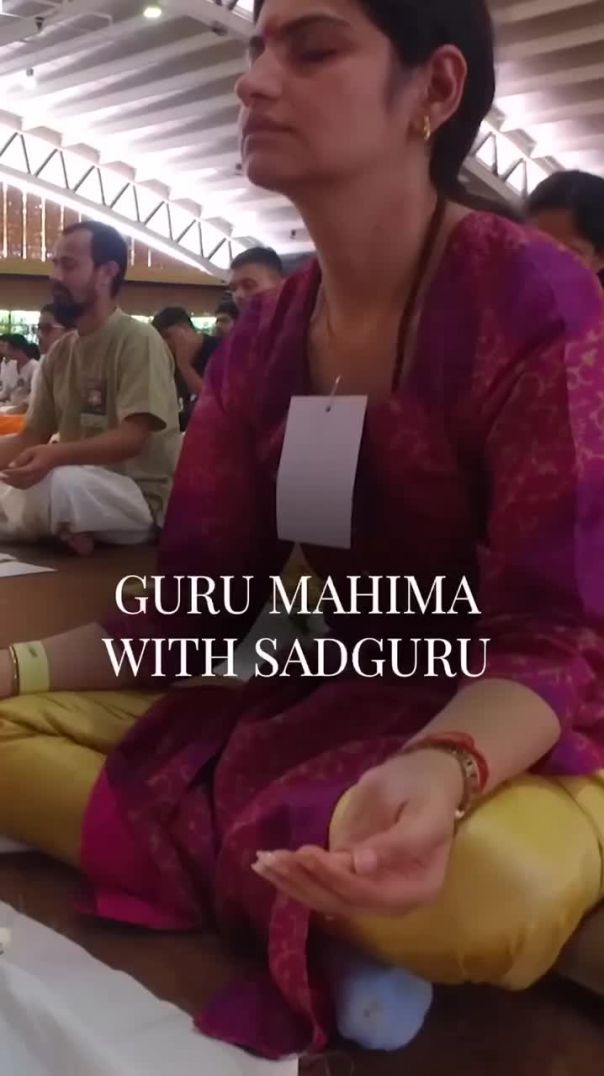 During the Guru Mahima program