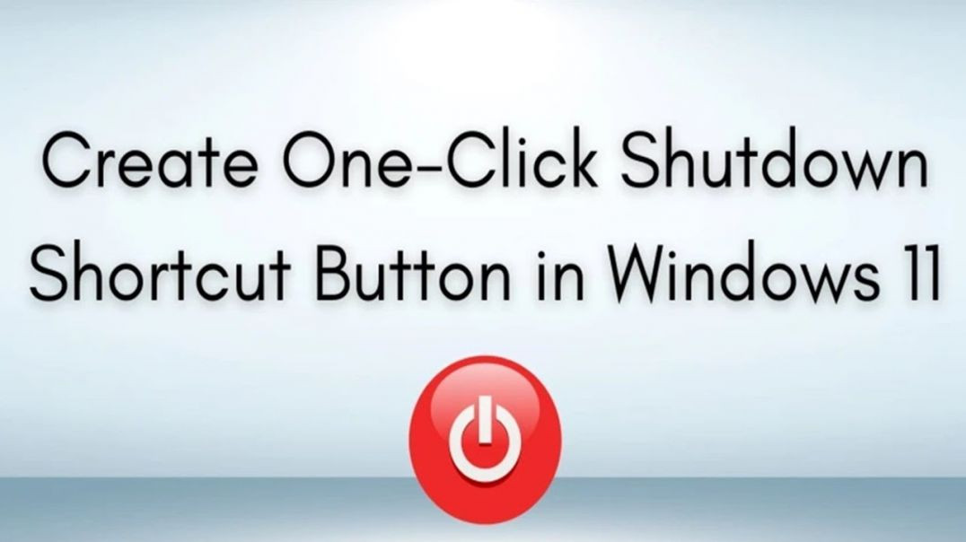 ⁣Create Shortcut to Shutdown Your PC