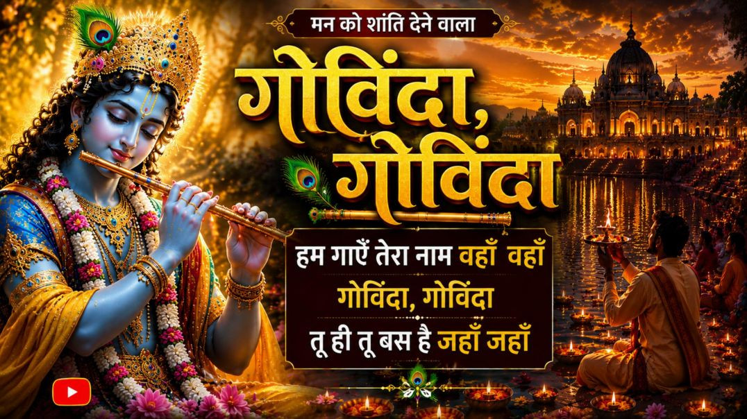 ⁣गोविंदा गोविंदा  मन को शांति देने वाला मधुर कृष्ण भजन  Radhe GovindaBhajan