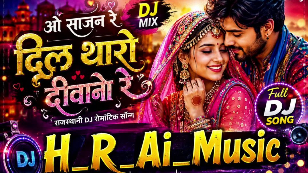 ⁣ओ साजन रे दिल थारो दीवानो रे | New Rajasthani DJ Love Song 2026 | Romantic Marwadi Song