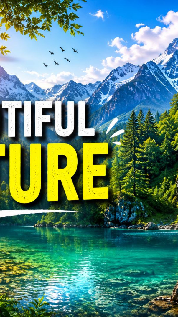 💦 Nature's Masterpiece in 4K! 😍 🍃 Take a Moment to Enjoy This Beauty