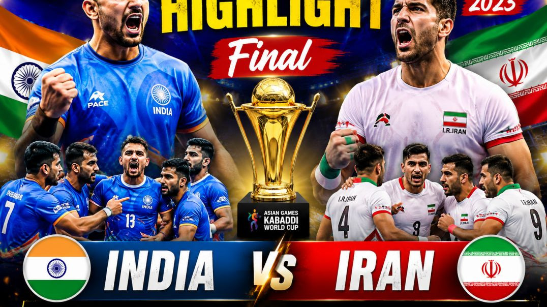 ⁣🏆 INDIA 🇮🇳 vs IRAN 🇮🇷 | FULL HIGHLIGHTS | FINAL MATCH 🔥 | Kabaddi World Cup 2023 | Taipei, Taiwan