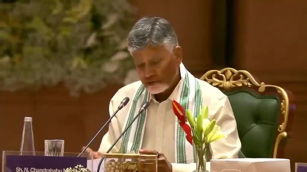 ⁣Andhra CM Chandrababu Naidu praise PM Modi and his India's First approach during All NDA memb