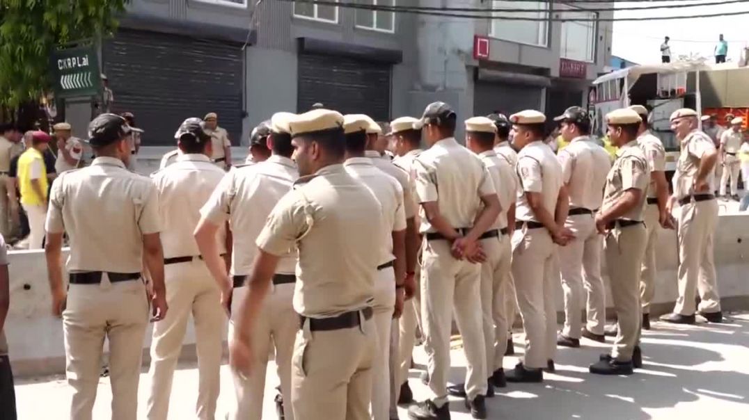 ⁣Building Collapse Near Delhi's Saket Metro Station
