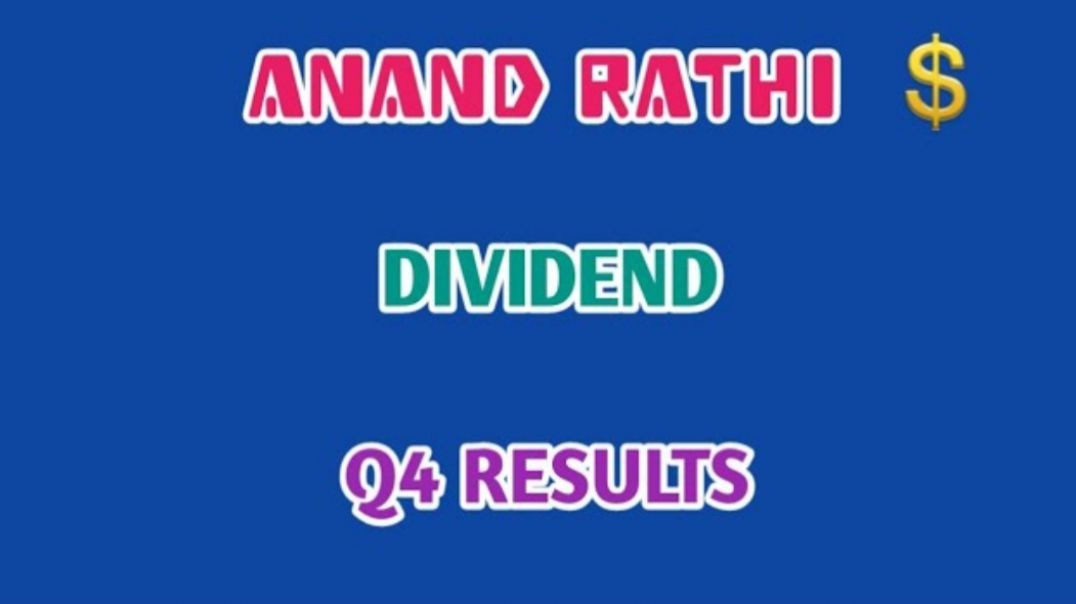 ⁣ANAND RATHI Q4 RESULTS🔴ANAND RATHI🔷️DIVIDEND💥Q4 RESULTS⭕STOCK MARKET @ STOCK MARKET PLANNER