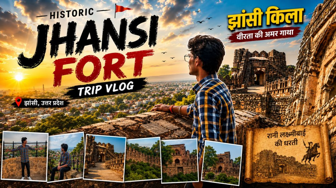 ⁣Jhansi Fort Vlog 2026 | रानी लक्ष्मीबाई के किले की पूरी सैर | Jhansi Tour Vlog | Historic Jhansi