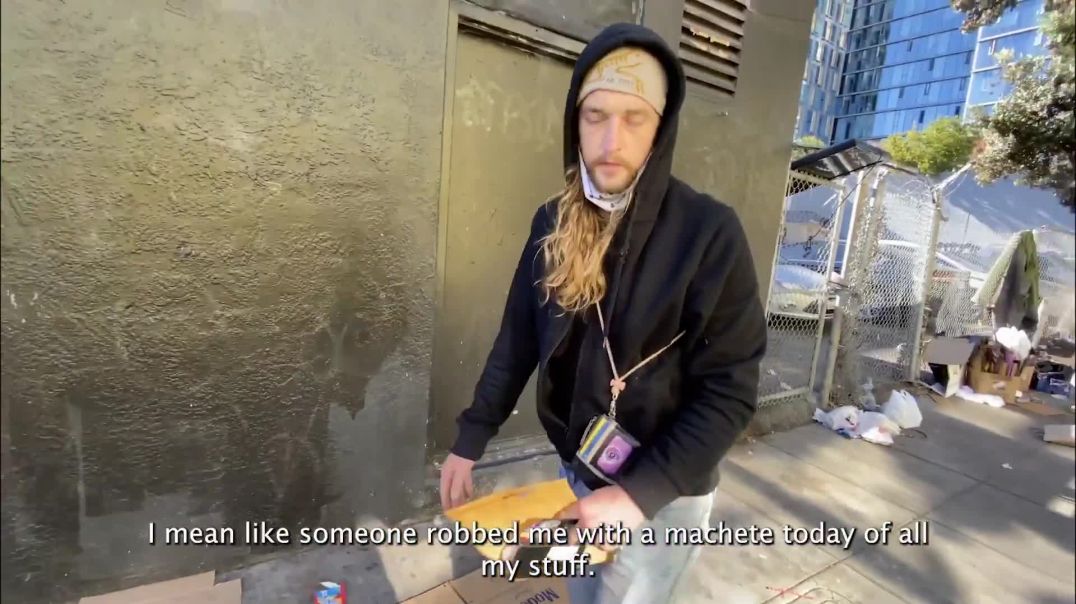 ⁣Streets of USA - Homeless encampments in California full of druggies and crime