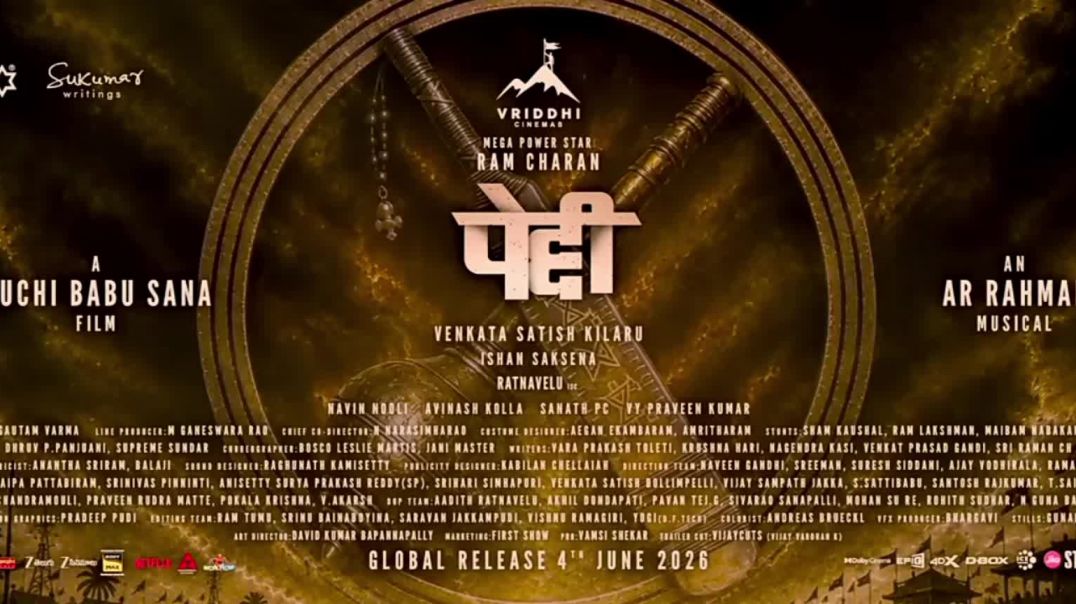 ⁣PADDY /Ram Charan/Full Hd Treaser