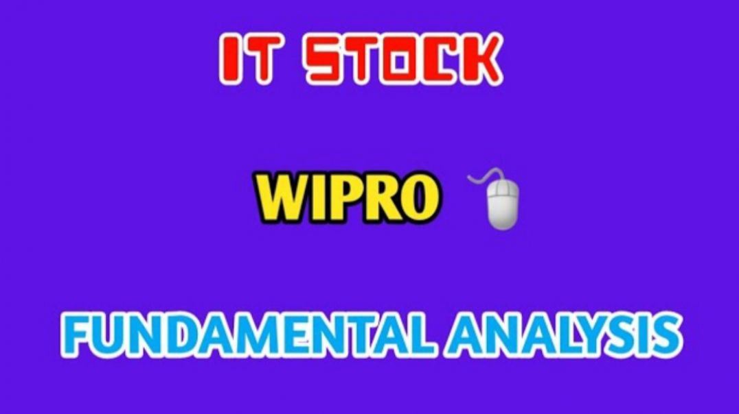 ⁣WIPRO FUNDAMENTAL ANALYSIS⭕FUNDAMENTAL ANALYSIS👈WIPRO SHARE @ STOCK MARKET PLANNER