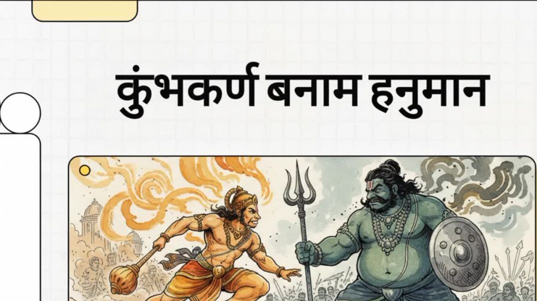 Kumbhkaran banaam Hanuman yuddh