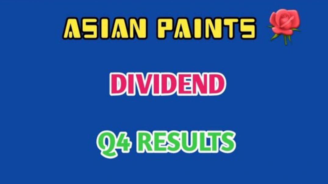 ASIAN PAINTS Q4 RESULTS 2025🔴ASIAN PAINTS🍀DIVIDEND🔷️Q4 RESULTS 2025⚡STOCK MARKE@STOCK MARKET PLANNER