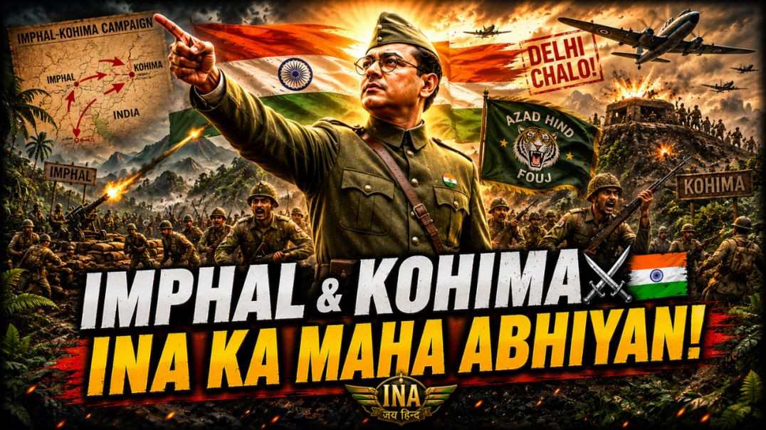 ⁣Imphal Aur Kohima Ki Ladai ⚔️🇮🇳 | INA Ka Sabse Bada Abhiyan 🔥 | Netaji Bose #shorts