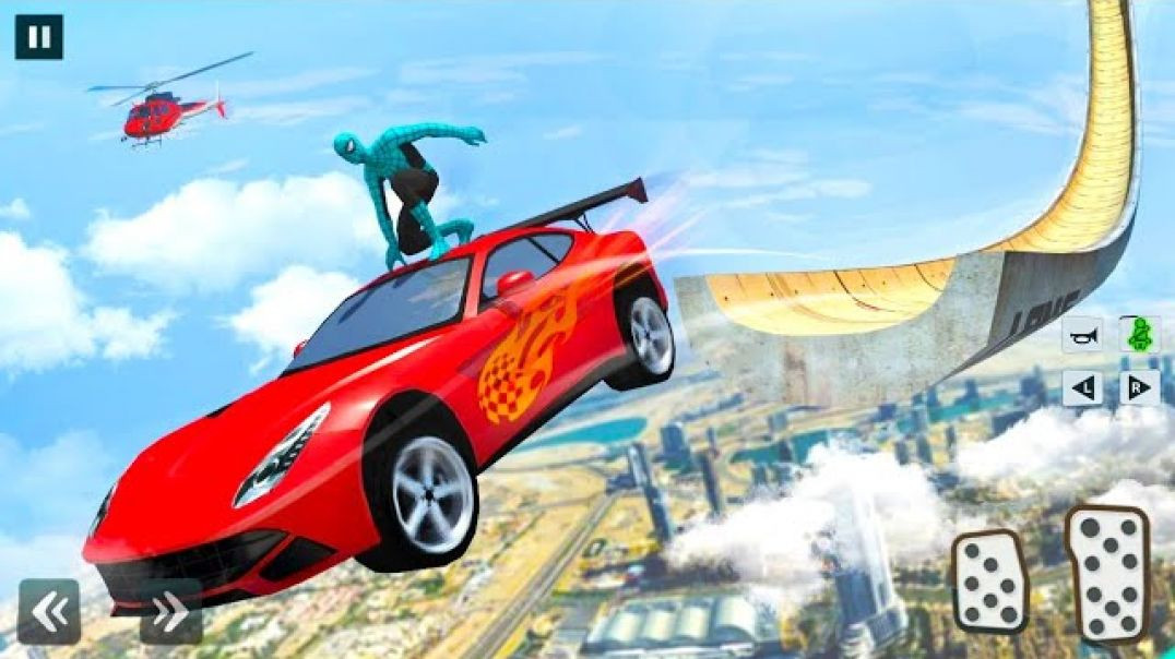 ⁣🥰Superhero Car Stunt Mega Ramps Racing 2026 | Impossible GT Car Driving 3D Android Gameplay #[120233