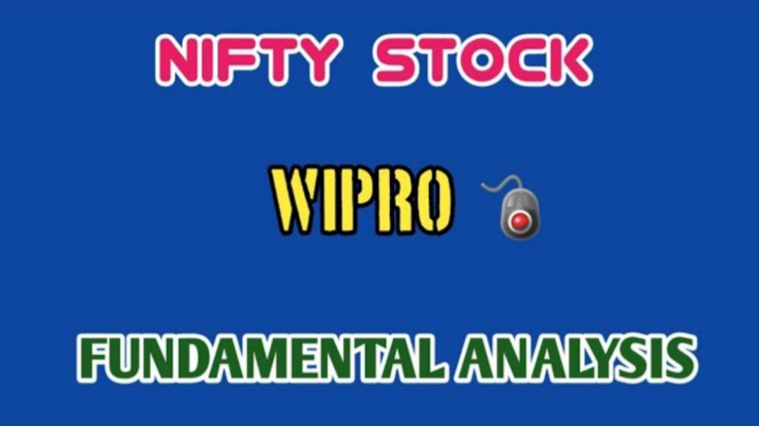 ⁣WIPRO FUNDAMENTAL ANALYSIS🔴WIPRO🔥FUNDAMENTAL ANALYSIS⭕NIFTY STOCK @ STOCK MARKET PLANNER
