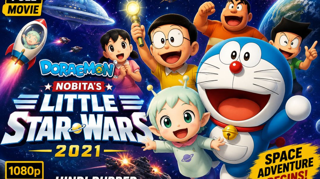 ⁣Doraemon: Nobita's Little Star Wars (2021) 1080p Hindi Dubbed Animated Adventure Movie
